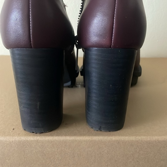 Lucky Brand Burgundy Leather Boots 😇🖤 $150 - Picture 5 of 7